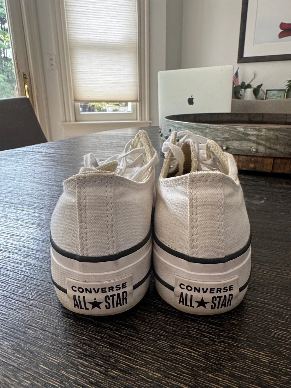 Converse Platform Low-Top Canvas Platform Sneakers - White